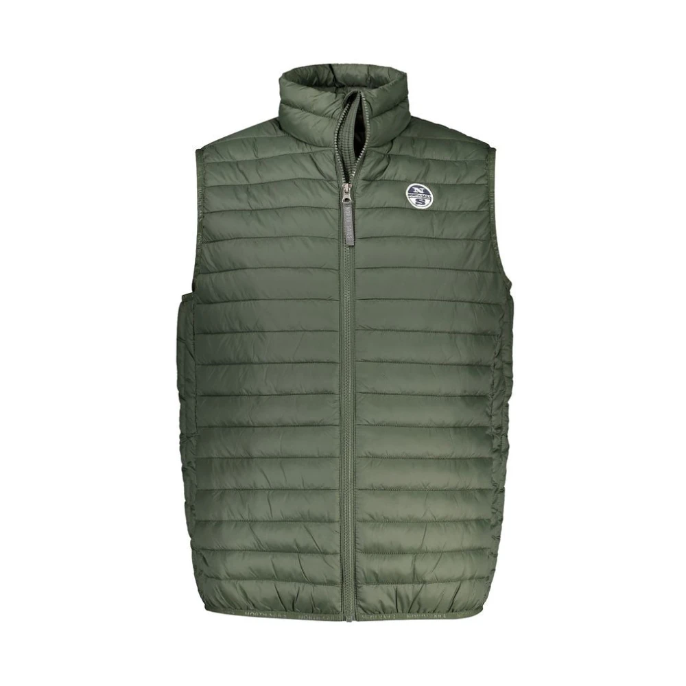 North Sails Men's Green Polyamide Sleeveless Jacket With Pockets 2XL