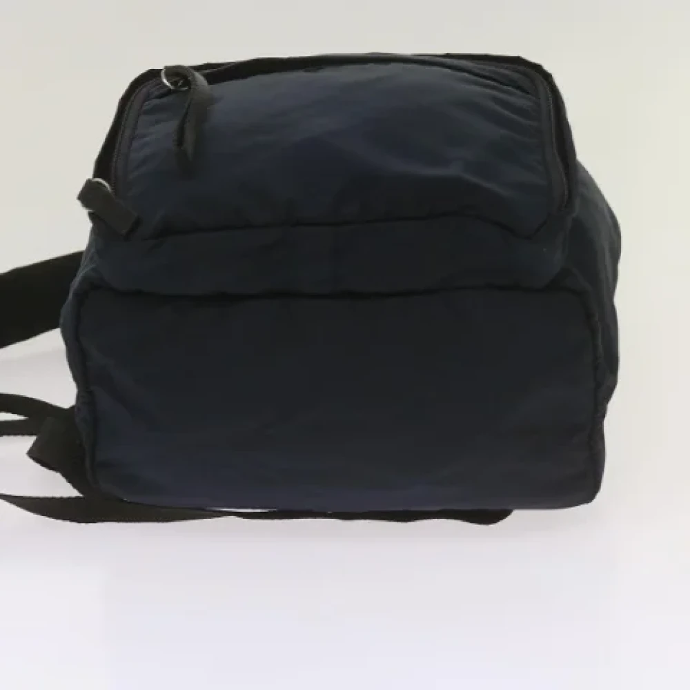Prada Vintage Pre-owned Nylon backpacks Blue Dames