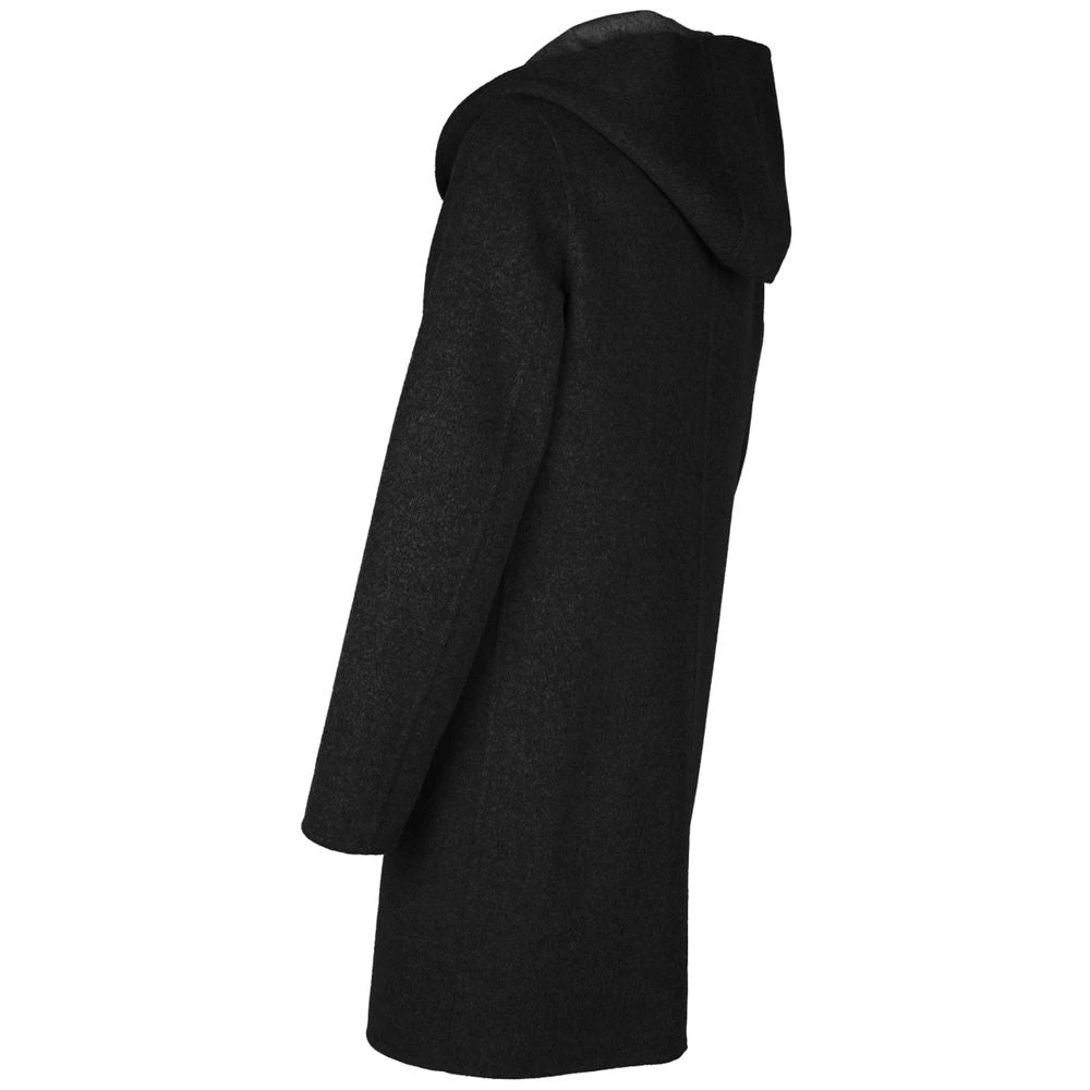 Made in Italia Zwarte wollen jas Loro Piana stof Black Heren