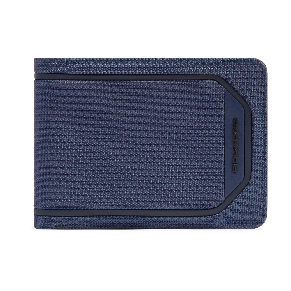 Piquadro Mannelijk Blauw Portemonnee Met Muntvak