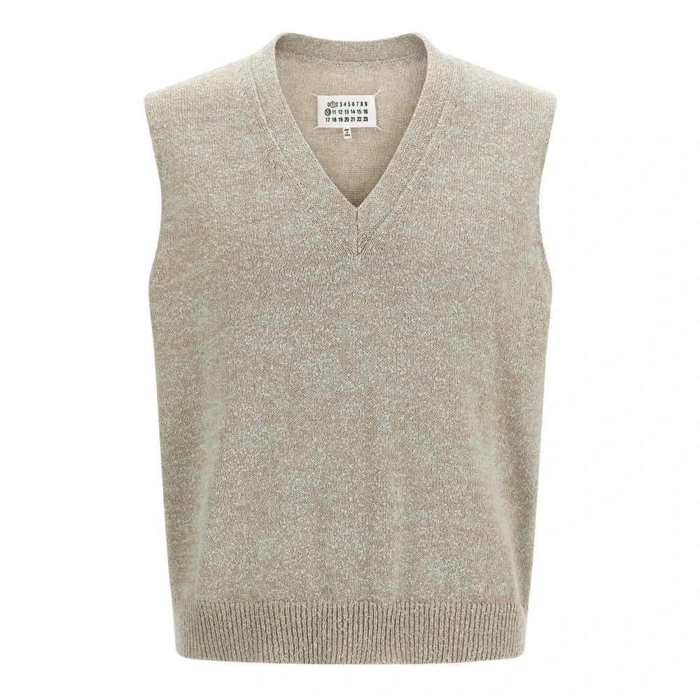 Maison Margiela Men's Light Bouclé Knit Vest