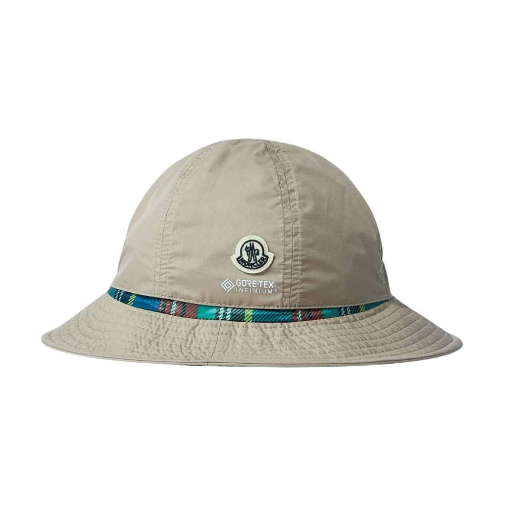 Moncler Men's Beige Accessories, M, Shell Logo Bucket Hat