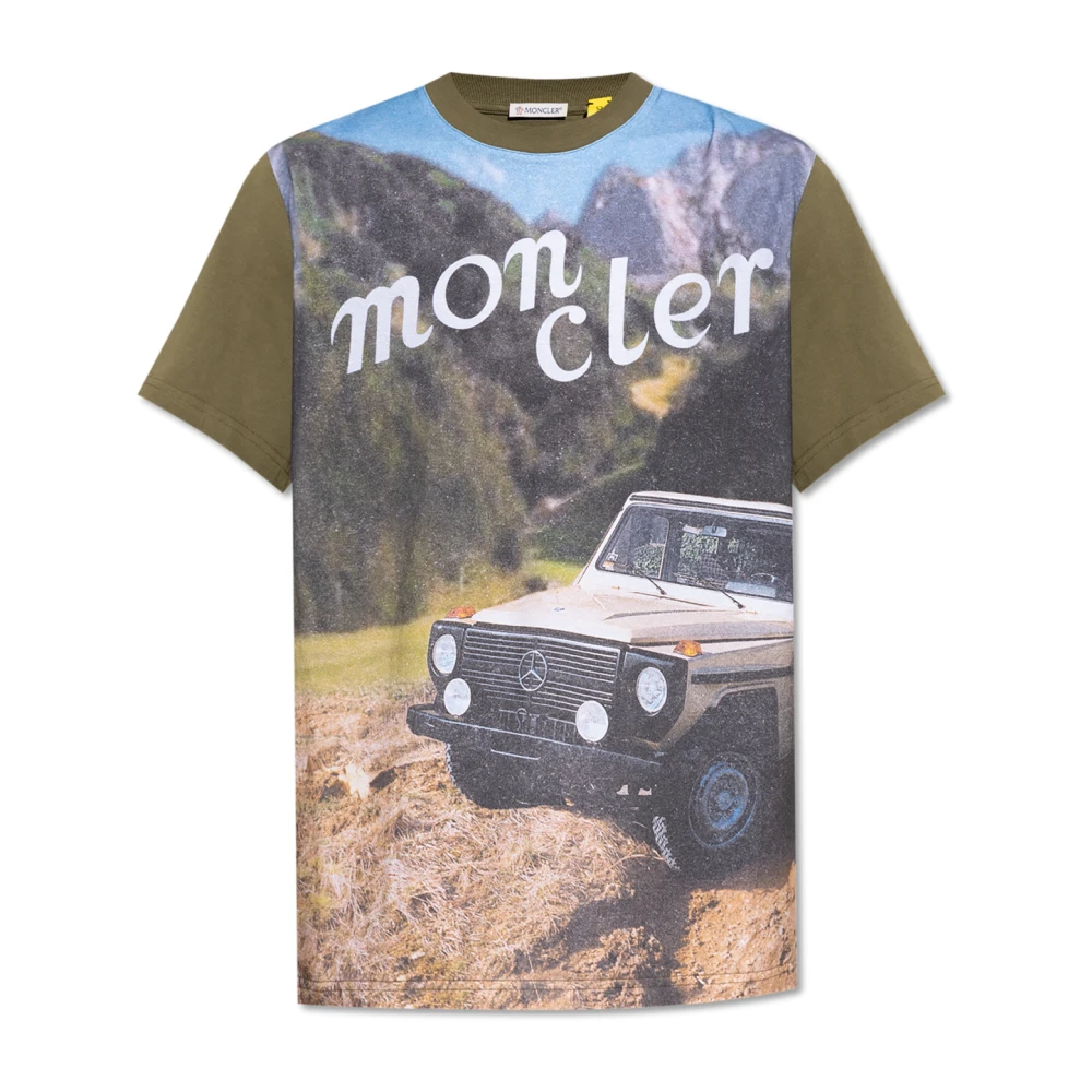 Moncler - Tops > T-Shirts - Green - Moncler - Modalova