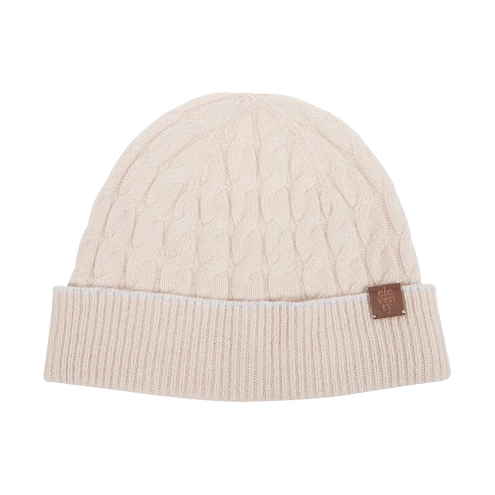 Eleventy Men's Beige Braided Cashmere Beanie - Accessories - One Size - Accessories