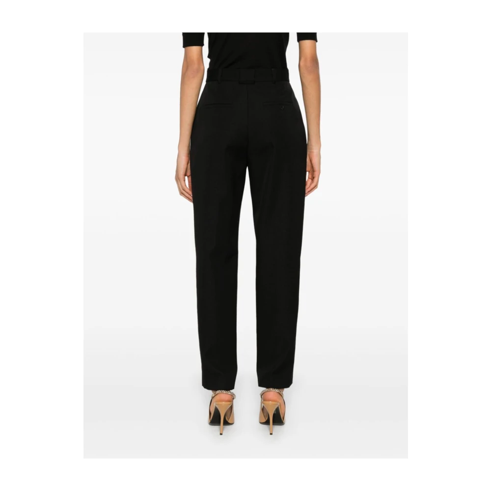 Lanvin Luxe Tapered Wollen Broek Black Dames