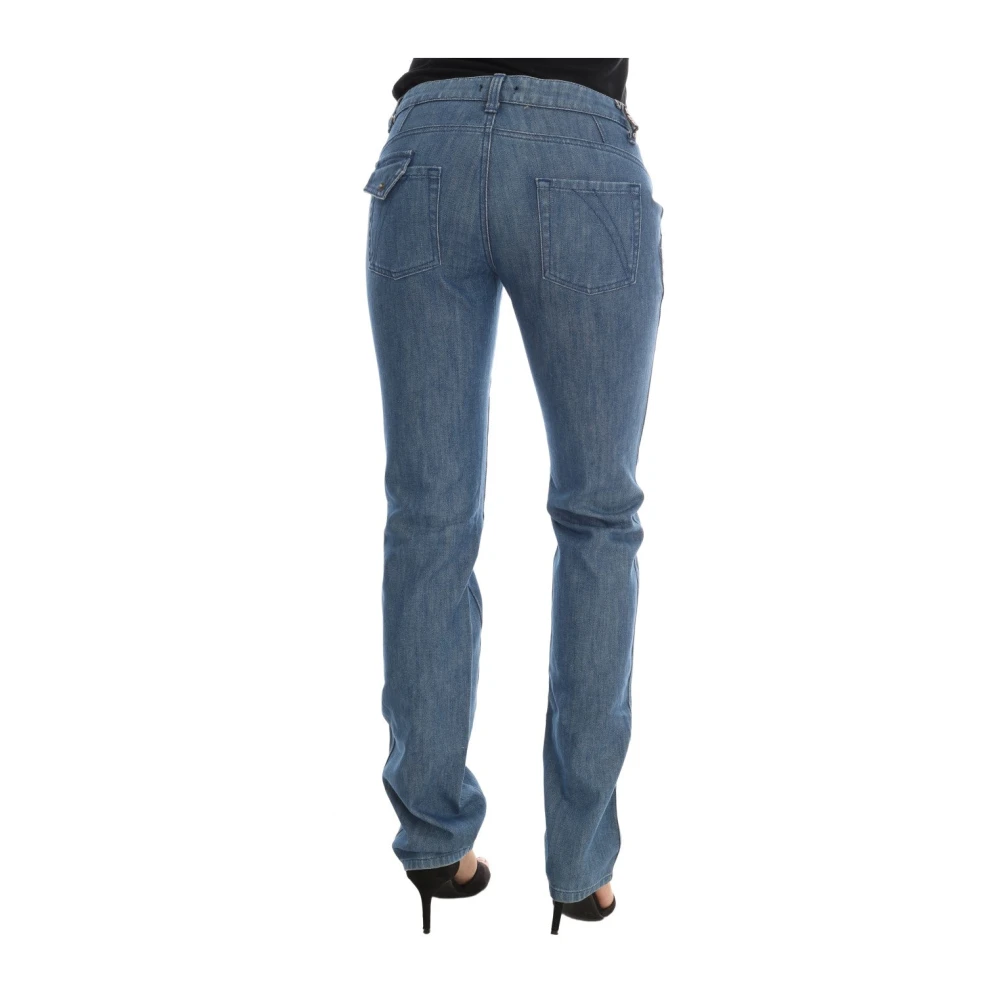 Costume National Super Slim Blue Wash Jeans Blue Dames