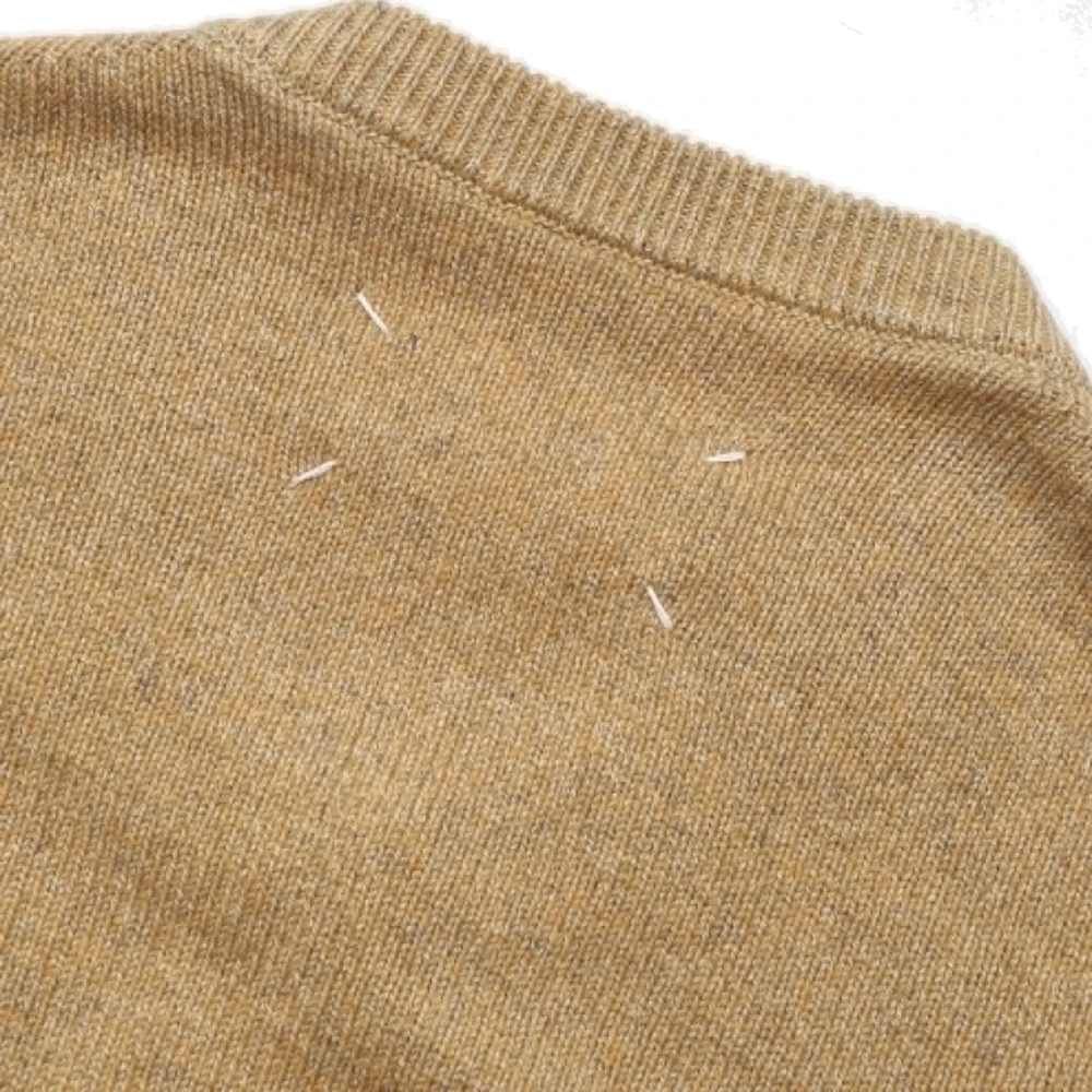 Maison Margiela Wol Kasjmier Pullover Lange Mouwen Brown Dames