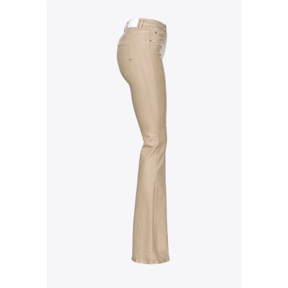 pinko Flared Jeans Beige Dames