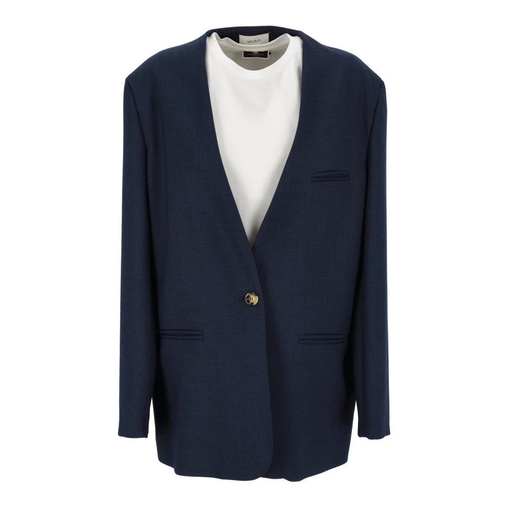 ViCOLO - Jackets > Blazers - Blue - ViCOLO - Modalova