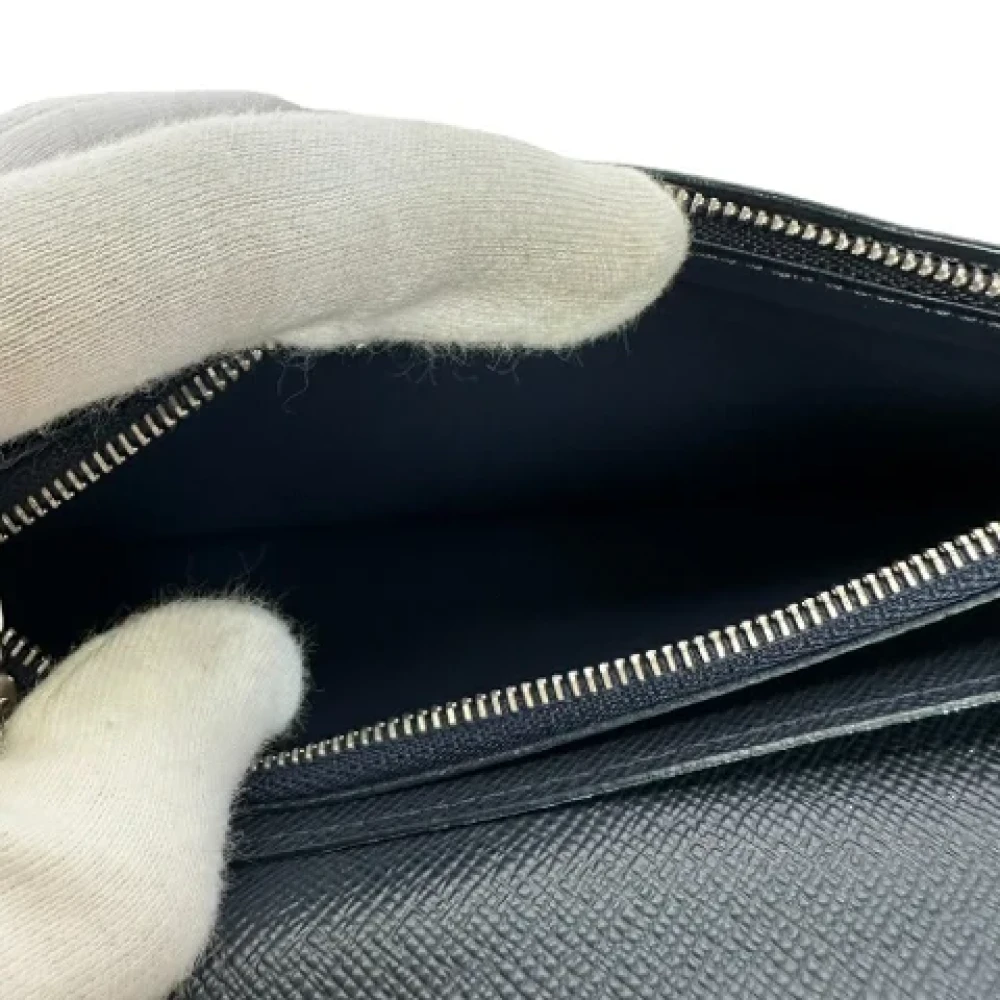 Louis Vuitton Vintage Pre-owned Leather wallets Black Dames