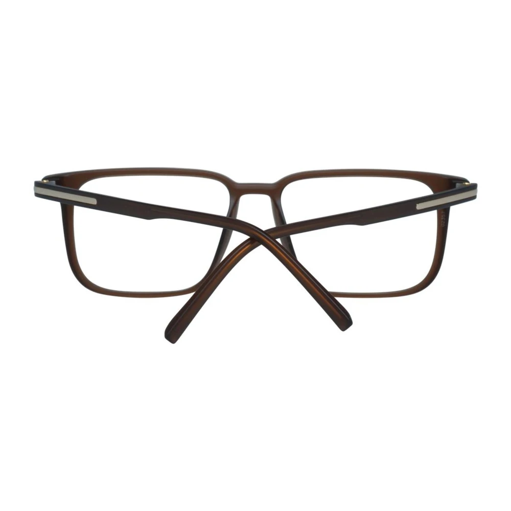 Porsche Design Bruine Vierkante Optische Monturen met Merkhoes Brown Heren