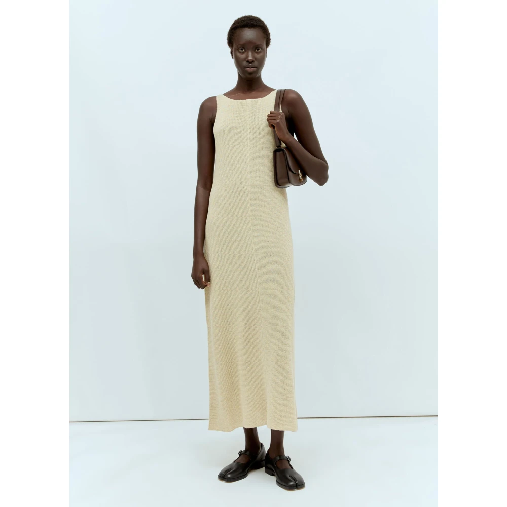 The Row Linnen Midi Jurk Beige Dames