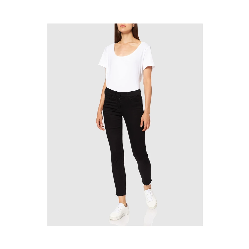 Gerry Weber Ingekorte Jeans 7 8 Broek Black Dames