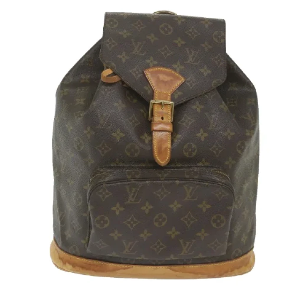 Louis Vuitton Vintage Pre-owned Canvas backpacks Brown Dames
