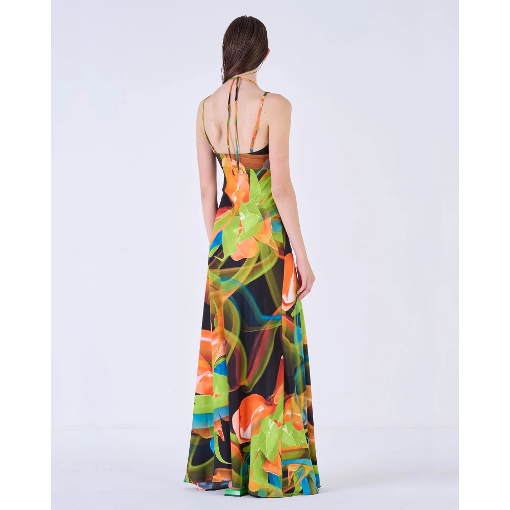 Silvian Heach Bedrukte lange jurk Multicolor Dames
