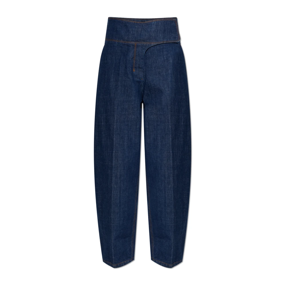 Ami Paris Donna Blu Straight Jeans