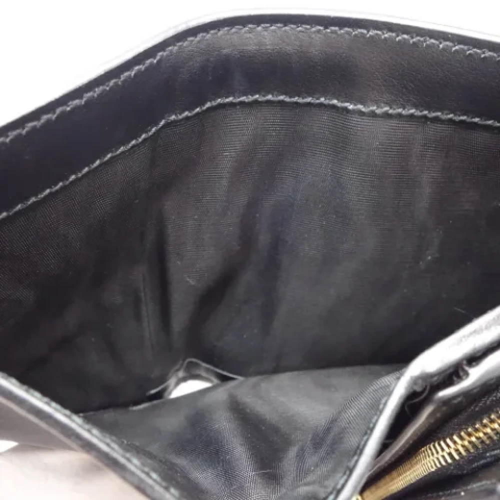 Gucci Vintage Pre-owned Leather wallets Black Dames
