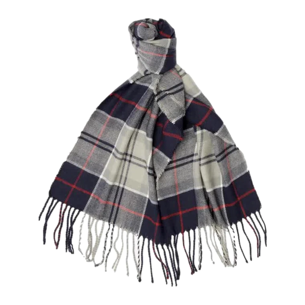 Barbour Grijs Tartan Hoed en Sjaal Set Gray Heren