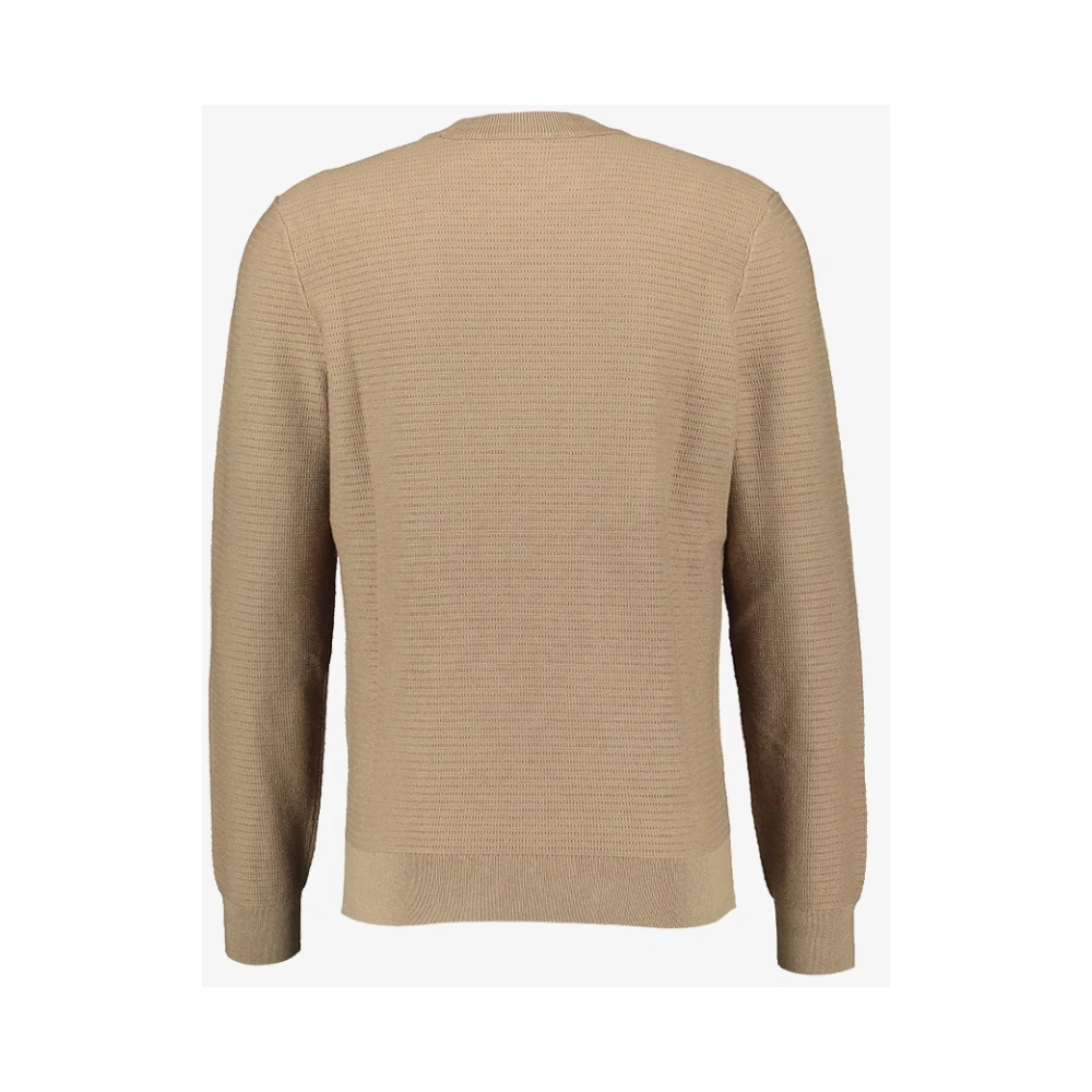 Hugo Boss Anion Gebreide Trui Regular Fit Brown Heren