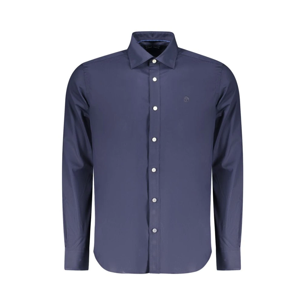 North Sails Men's Blue Casual Shirts, L, Long-Sleeved Shirt