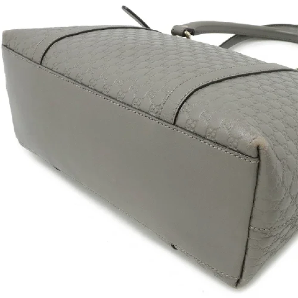 Gucci Vintage Pre-owned Leather totes Gray Dames