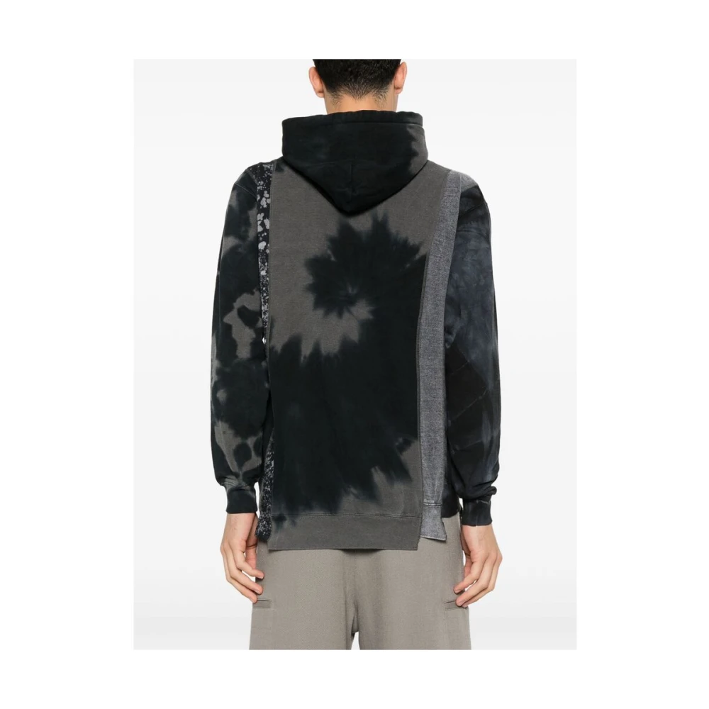Needles Abstract Patchwork Hoodie Gray Heren