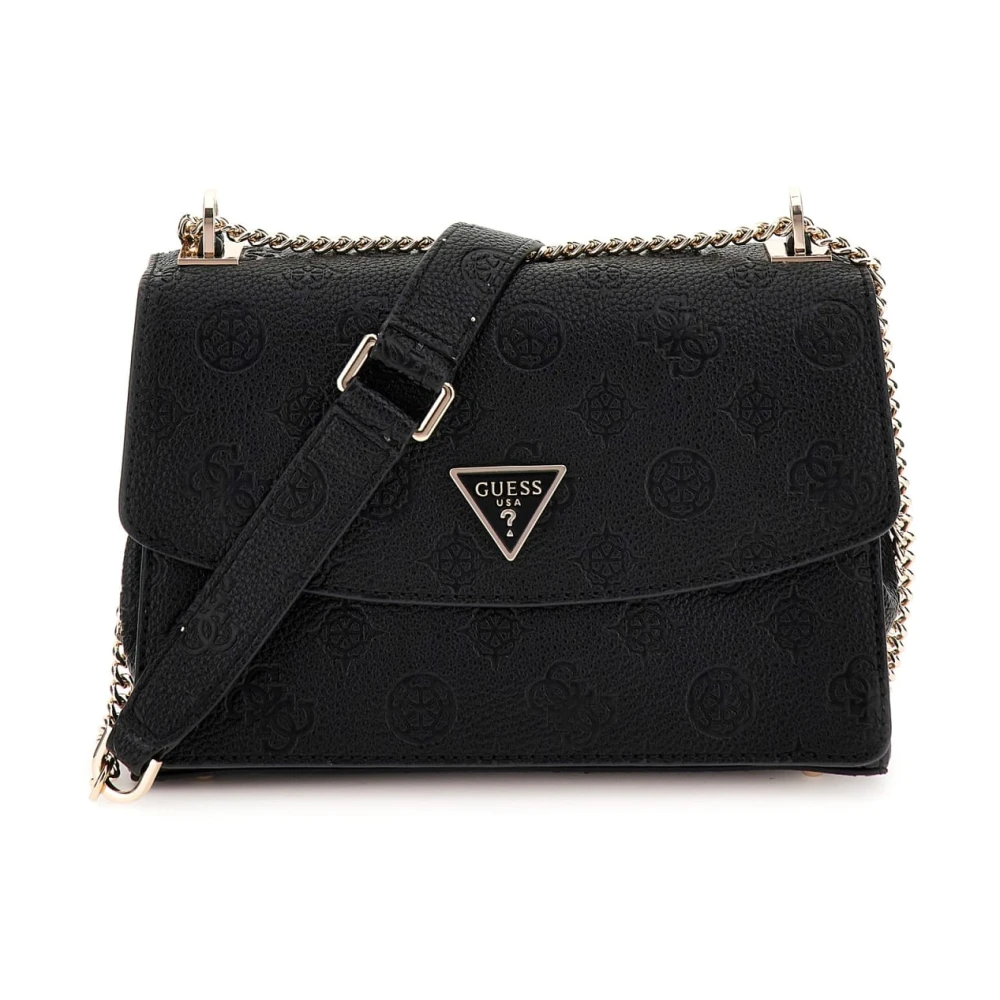 Guess Women's Black Shoulder Bags, One Size, Shoulder Bag Cresidia Logo