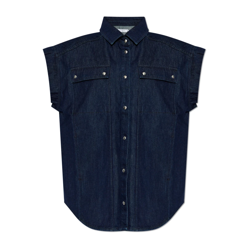 IRO Denim shirt Tatsuya Blue Dames