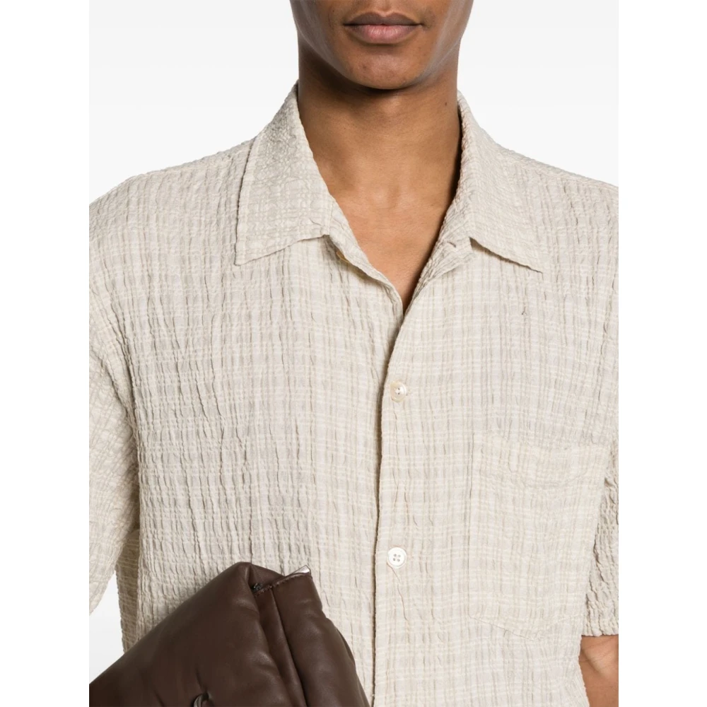 Our Legacy Short Sleeve Shirts Beige Heren