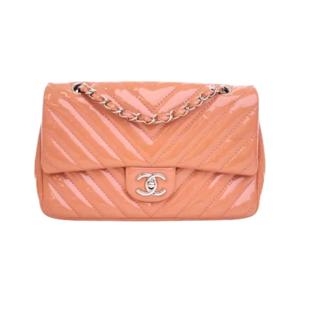 Chanel Vintage Pre-owned Leather chanel-bags Pink Dames