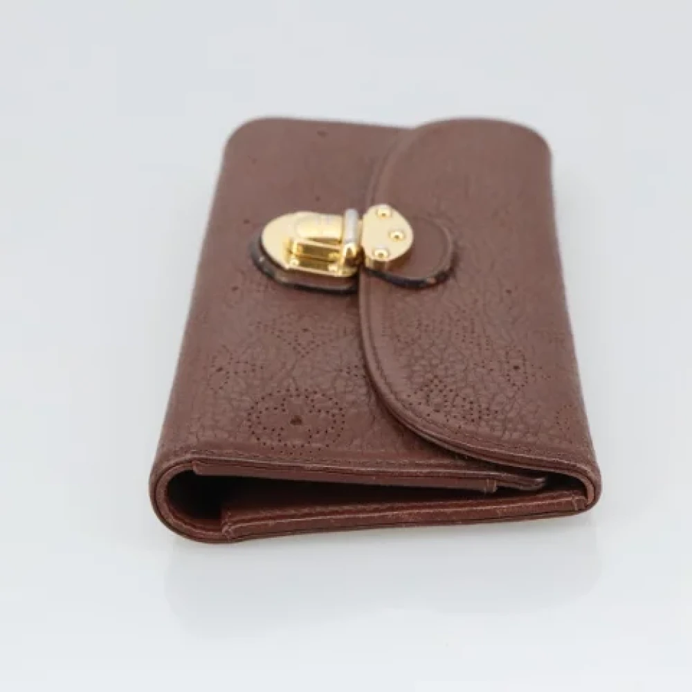 Louis Vuitton Vintage Pre-owned Leather wallets Brown Dames
