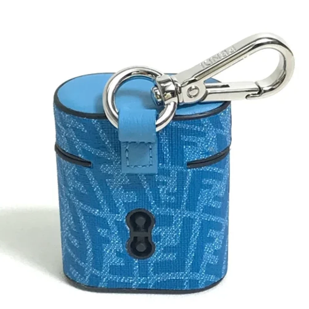 Fendi Vintage Pre-owned Leather home-office Blue Dames