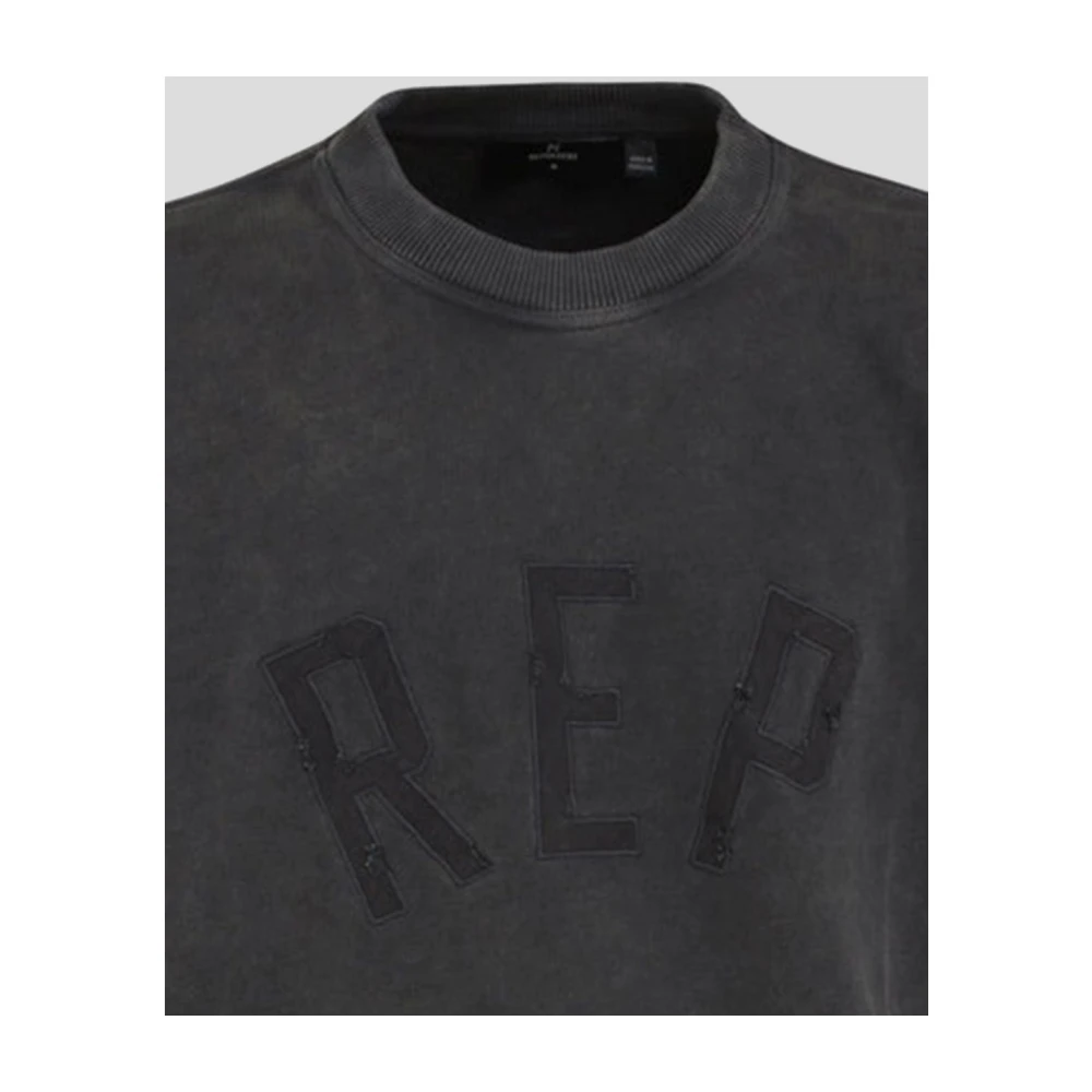 Represent Cotton Logo Sweatshirt Black Heren