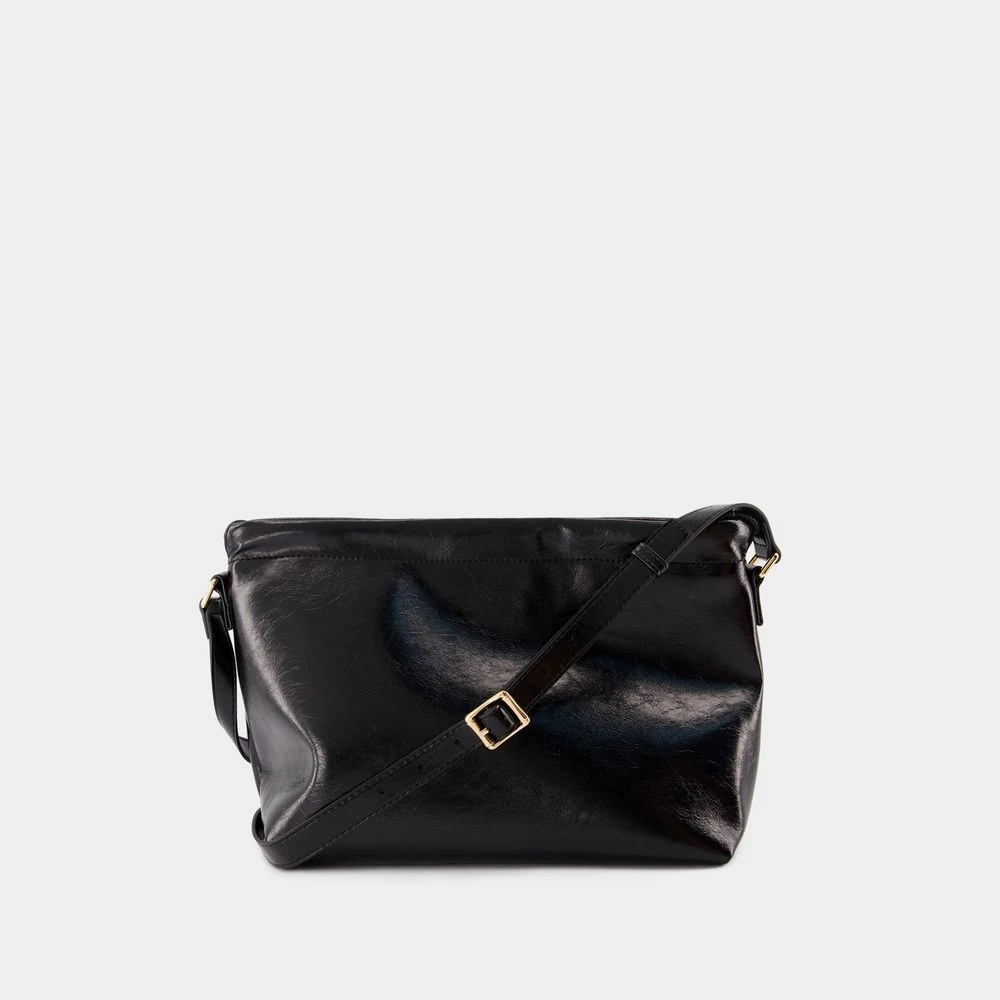 A.p.c. Zwarte Crossbody Tas met Magnetische Sluiting Black Dames