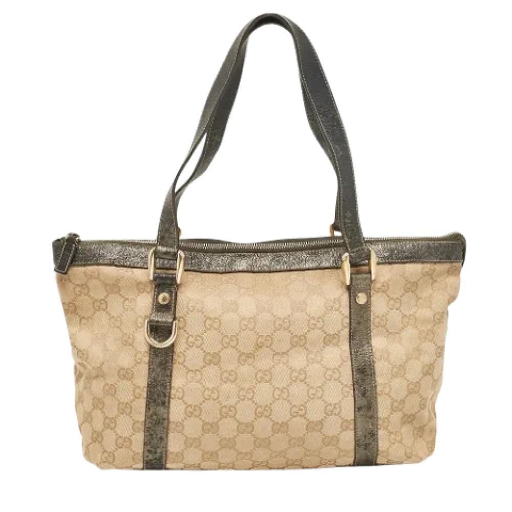 Gucci Vintage Pre-owned Canvas totes Beige Dames