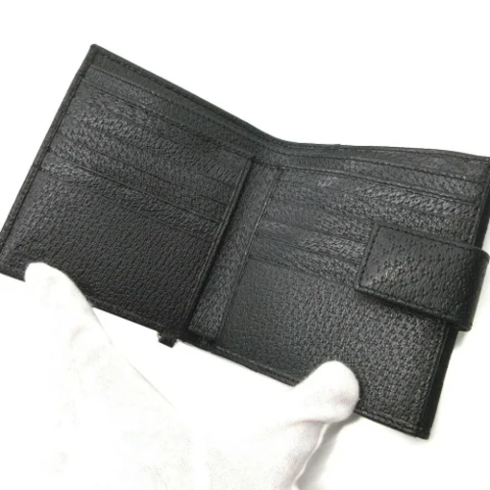 Gucci Vintage Pre-owned Canvas wallets Black Dames