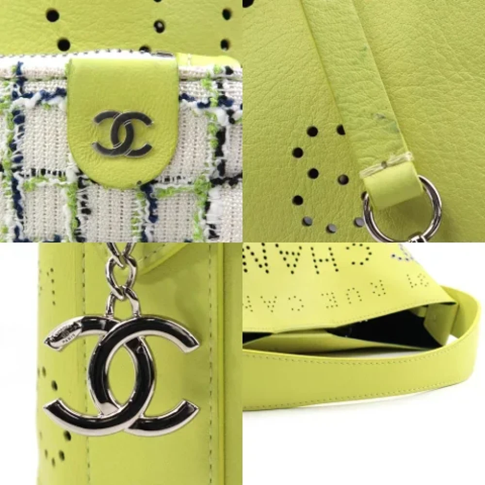 Chanel Vintage Pre-owned Leather chanel-bags Yellow Dames