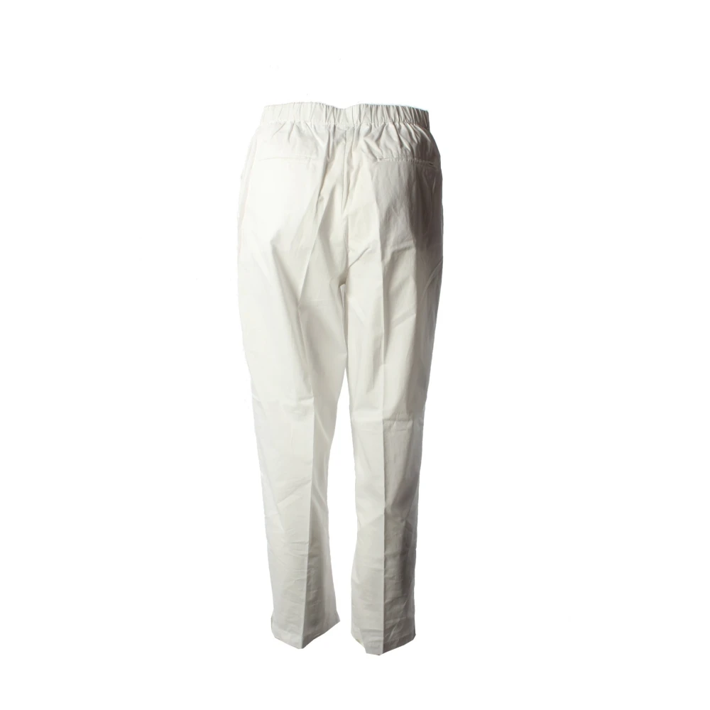 pinko Witte Katoenen Damesbroek White Dames