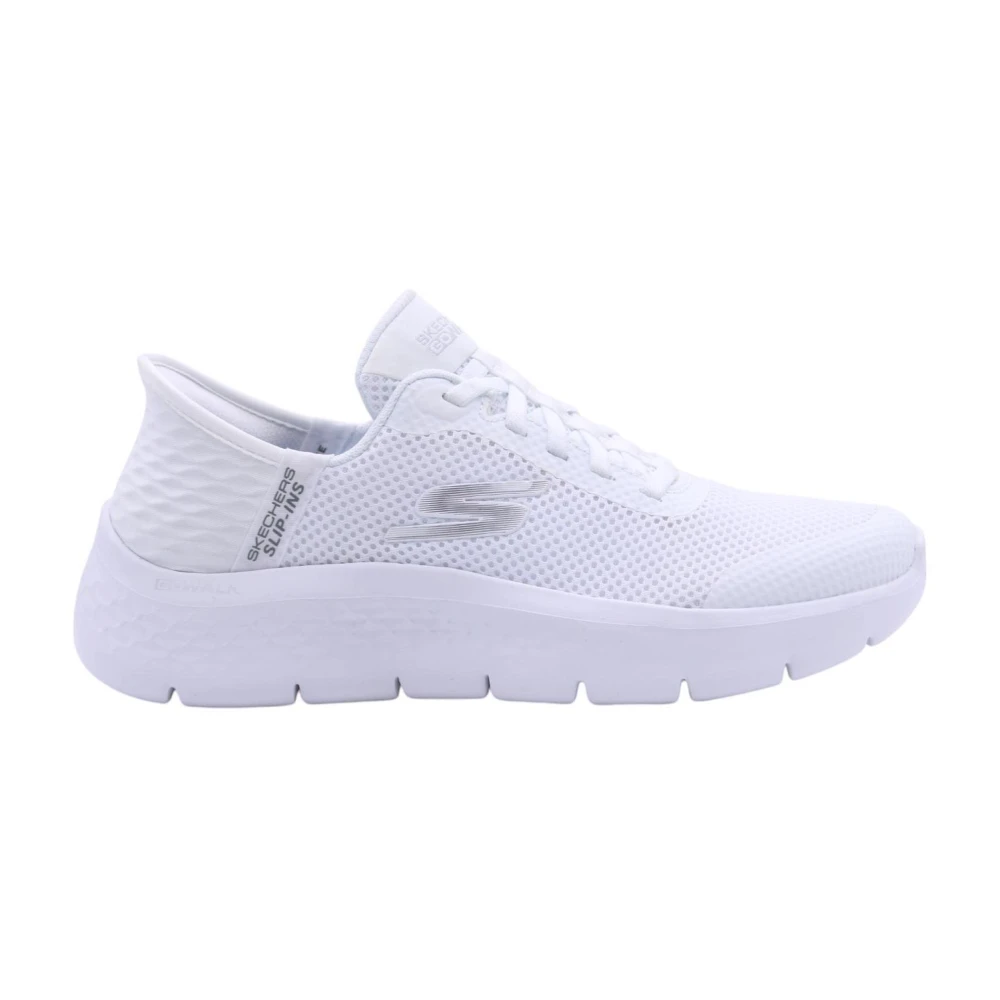Skechers Casual Slip-On Schoenen met Krenten Dames Schoenen Wit