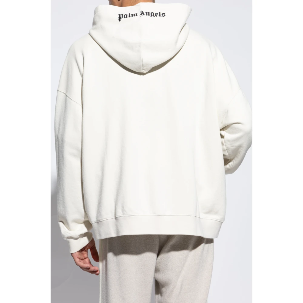 Palm Angels Hoodie White Heren
