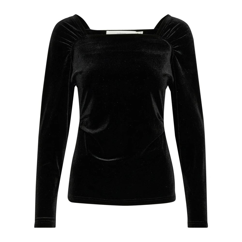 InWear Zwarte blouse met lange mouwen Brynniw Black Dames