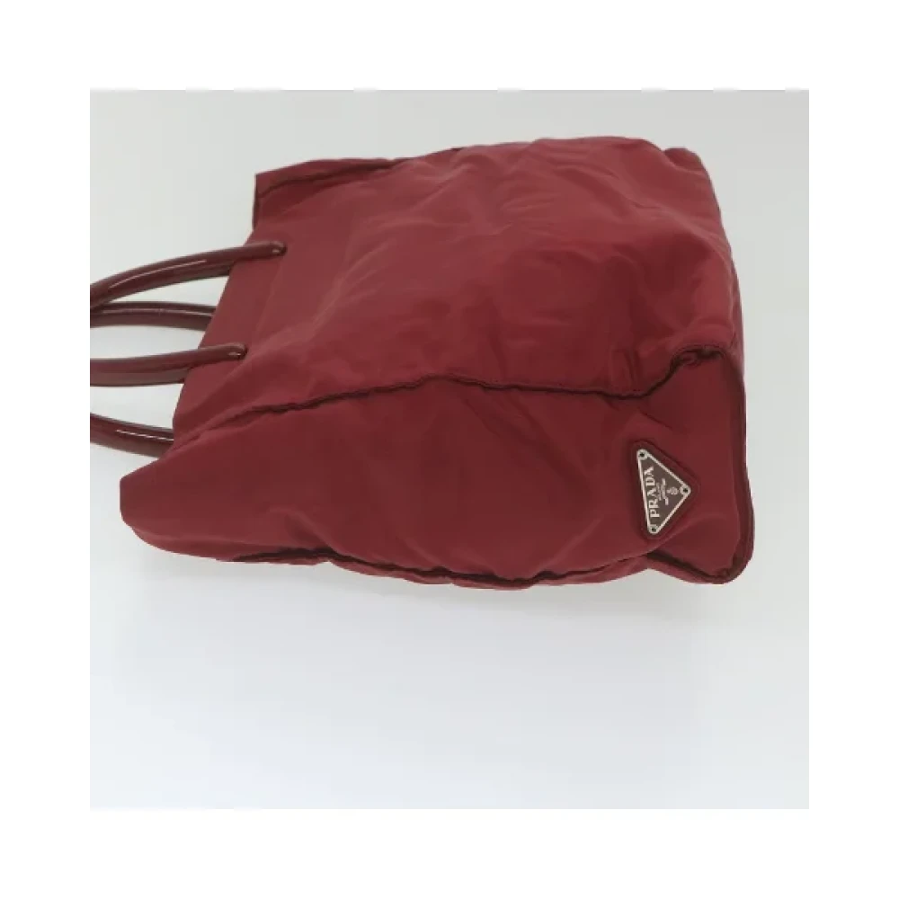 Prada Vintage Pre-owned Fabric handbags Red Dames
