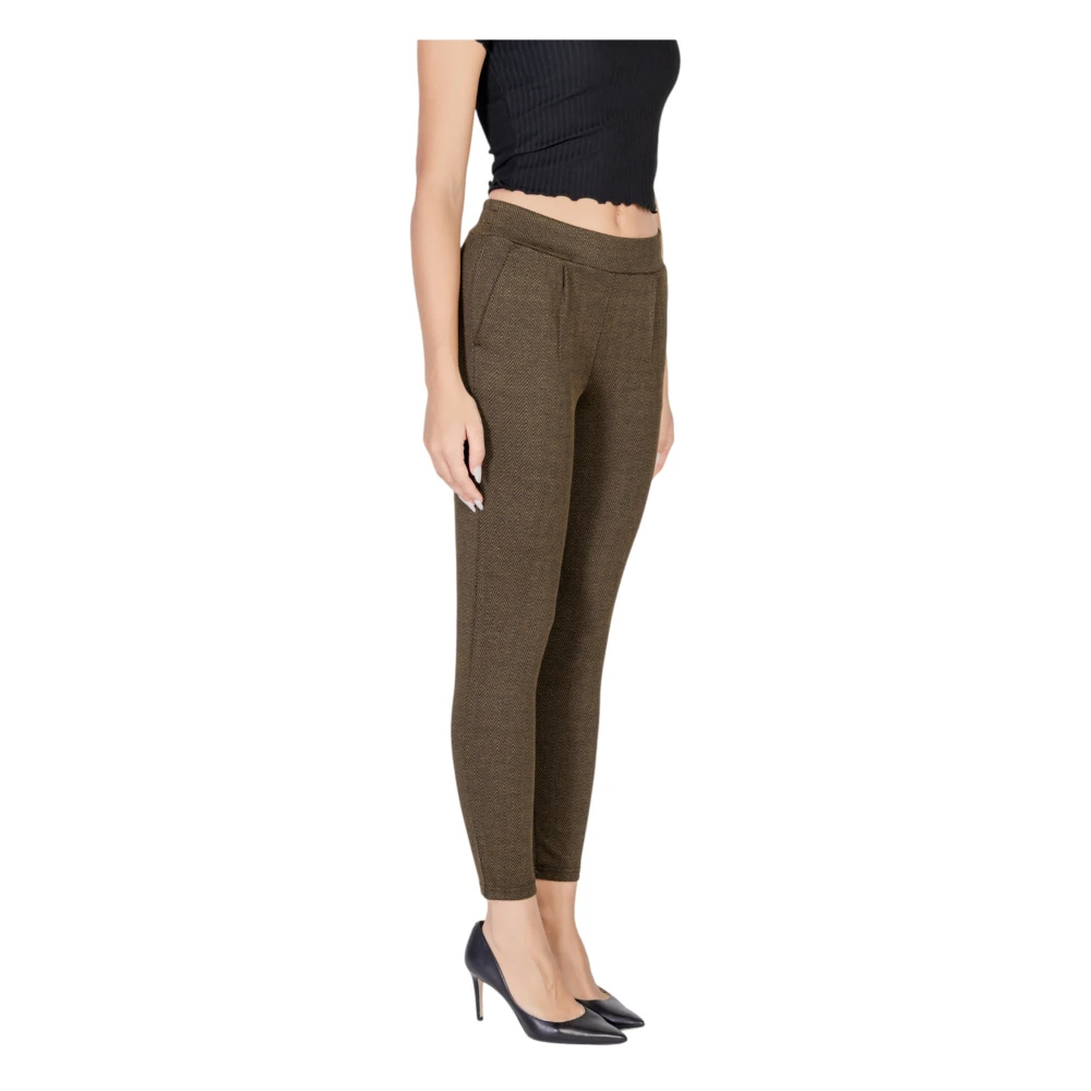 Ichi Groene Ritsbroek Vrouwen Herfst Winter Green Dames
