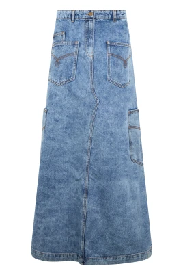 Lång Jeanskjol