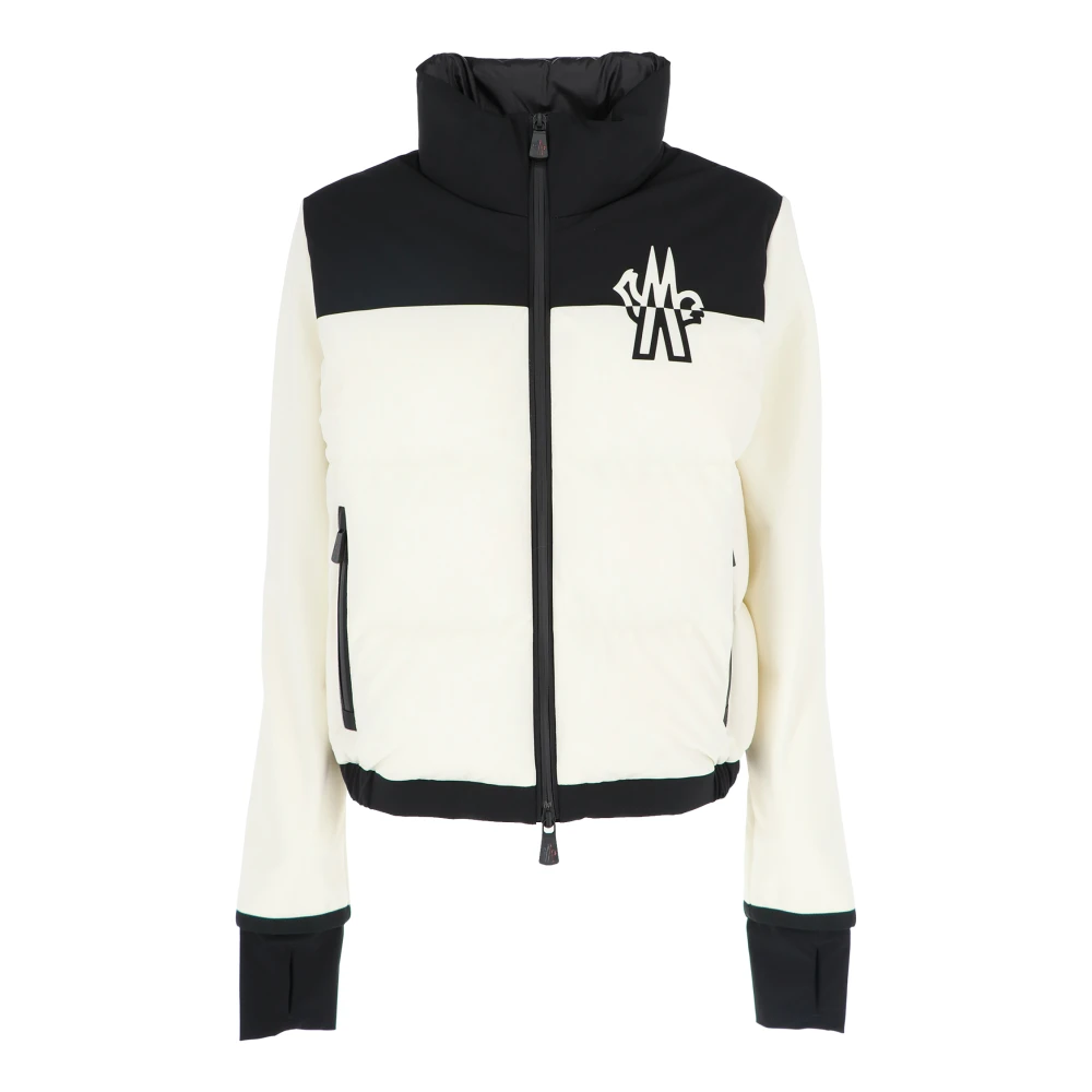 Moncler Stijlvolle Gebreide Cardigan Sweater Beige Dames