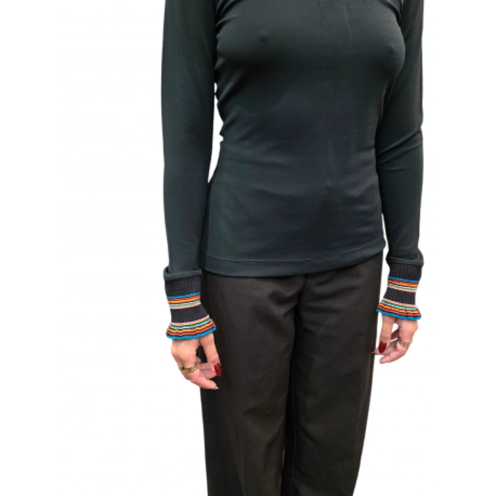 Paul Smith Long Sleeve Tops Green Dames