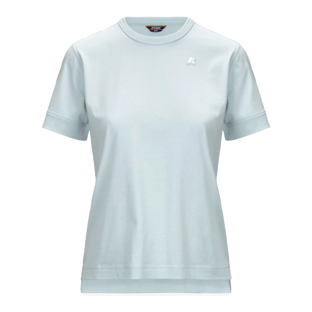 K-way Jersey T-shirt voor mannen Blue Dames