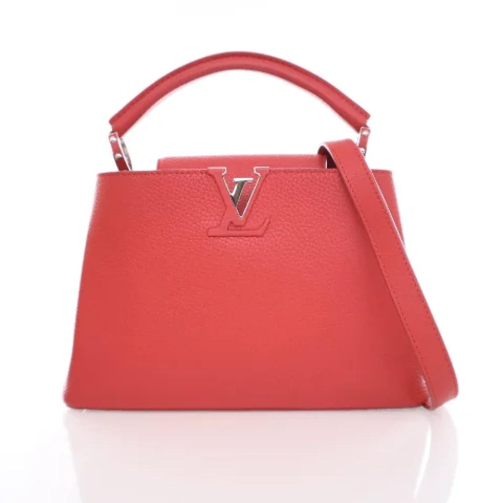Louis Vuitton Vintage Pre-owned Leather handbags Red Dames