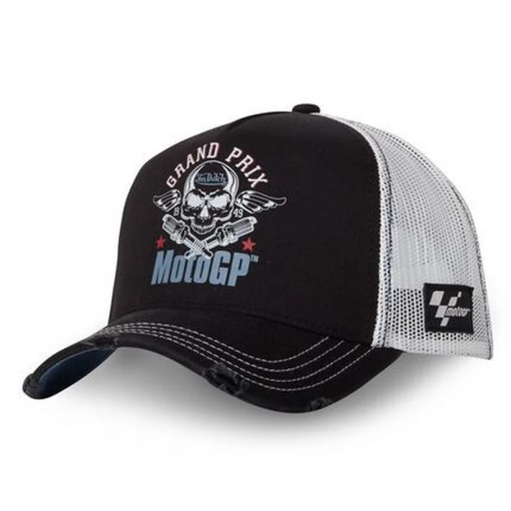Von Dutch Zwarte Moto GP Trucker Cap Black Heren
