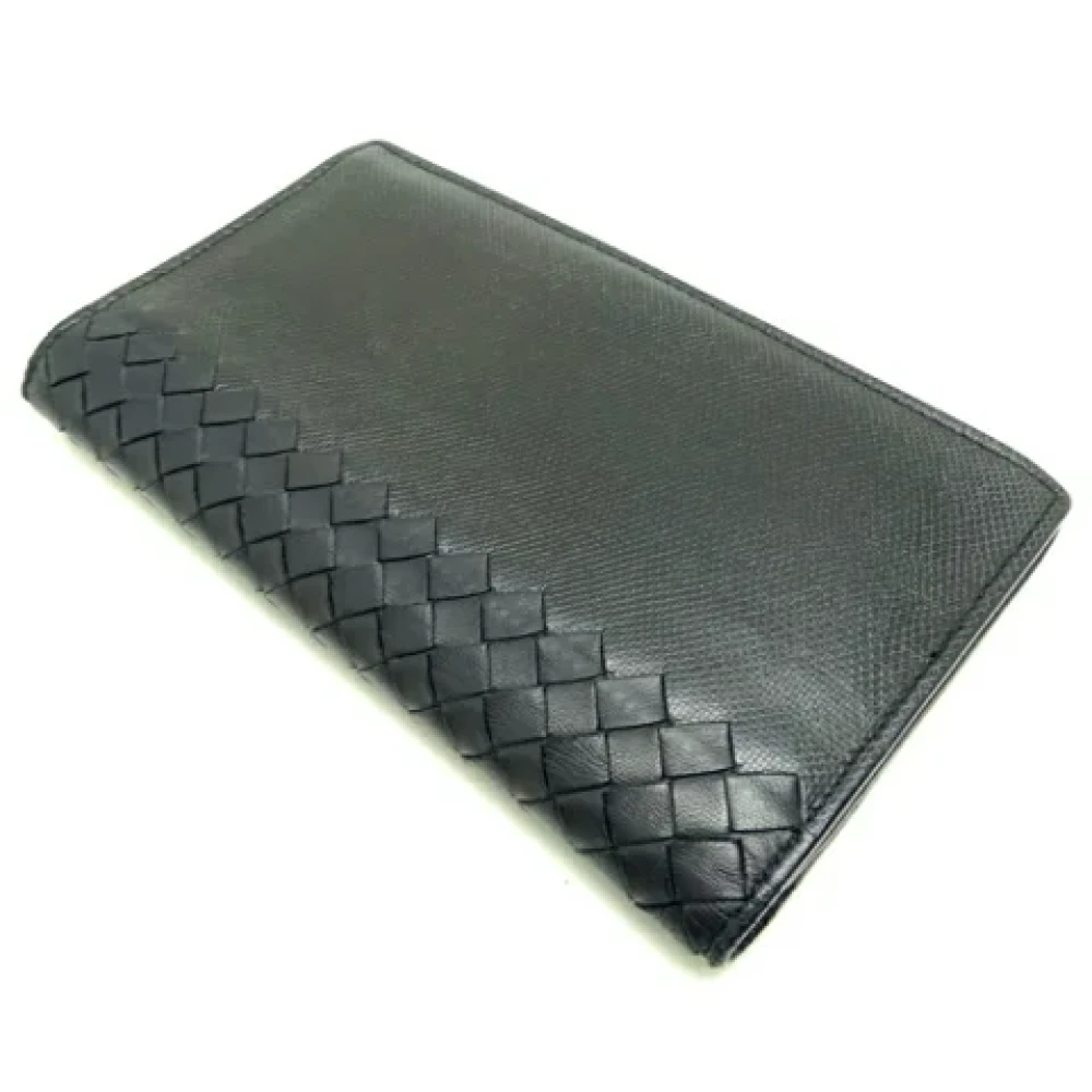 Bottega Veneta Vintage Pre-owned Leather wallets Black Heren